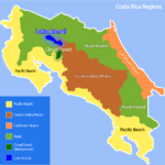 homes for sale in costa rica - map of regions